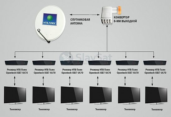 НТВ-ПЛЮС на 6 телевизоров